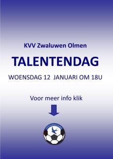 Talentendag 12 januari 2022